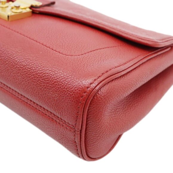 Louis Vuitton  Saint Germain PM Monogram Empreinte Leather Shoulder Bag Red - Picture 7 of 16